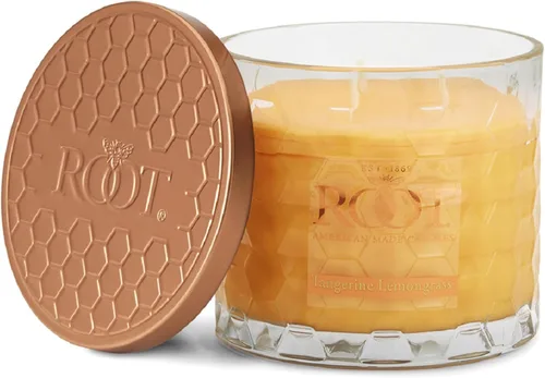 Vista 32 de Root Candles Velas perfumadas de cera de abeja Veriglass Premium, hechas a mano, mezcla de cera de abeja en panal, tamaño grande, vainilla francesa