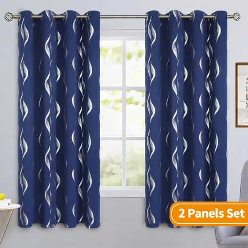 Vista 192 de BGment Cortinas cortas para ventanas, cortinas opacas pequeñas de 45 pulgadas para dormitorio, cortinas de oscurecimiento de habitación