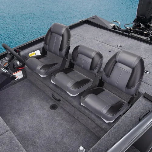 Vista 6 de Leader Accessories Asientos plegables para barco de pesca de 50" para bass boat