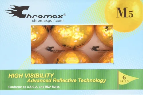 Vista 14 de Chromax Pelotas de golf metálicas de colores M5 (paquete de 6)