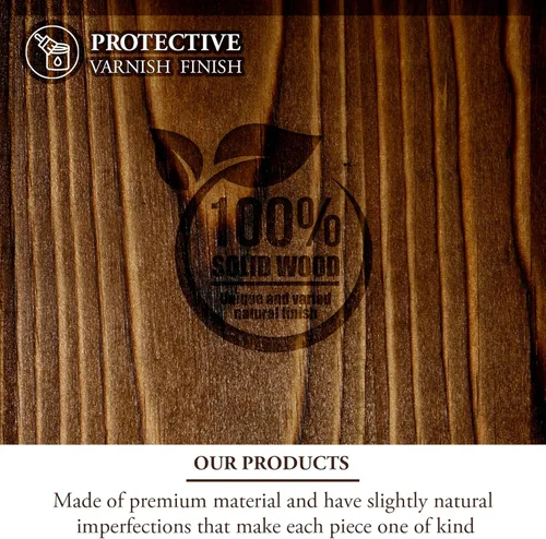 Vista 4 de MyGift Sujetalibros rústico de madera maciza marrón quemado con diseño de barril de vino, extremos de libros de escritorio de oficina y soportes