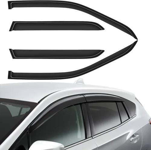Deflector de ventana lateral, viseras de humo oscuro, protectores de lluvia, juego de 4 piezas para Honda para CR-V 2002-2006