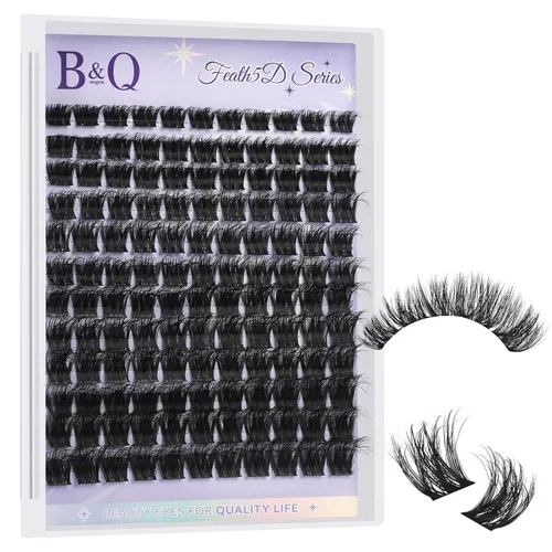 Vista 13 de B&Q - Kit de racimos de pestañas Wispy Flora - Feath5D 01, kit de racimos de pestañas con pegamento y herramientas, kit de pestañas ligeras