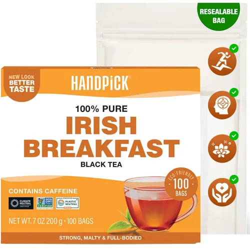 Vista 24 de HANDPICK, Té de raíz de Ashwagandha (100 bolsas de té) Sin cafeína, sin gluten Empaquetado en bolsas de té ecológicas