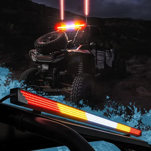 True Mods - Barra de luz LED de persecución trasera de 28 pulgadas para todoterreno para Polaris RZR XP Can-Am Maverick X3 UTV ATV SXS Truck