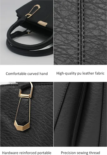 Vista 3 de Bolsos y carteras de moda Pahajim para mujer, bolsos de hombro, bolsos de mano con asa superior para damas