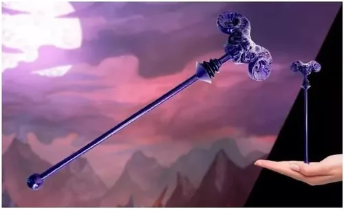 Vista 5 de Factory Entertainment Maestros del Universo Skeletor Havoc Staff Escalado Prop Réplica Violeta Estándar