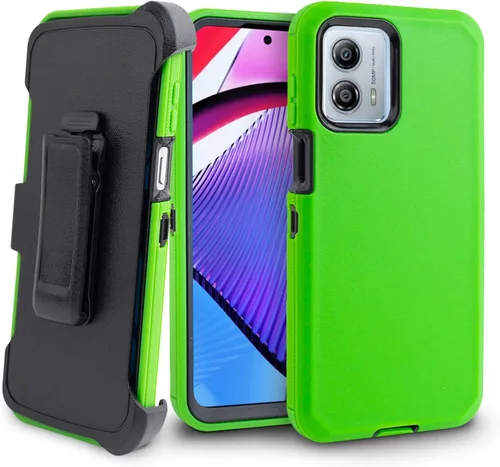 Vista 12 de Funda para Motorola Moto G-Power-5G 2023: Moto G 5G 2023, con funda de clip para cinturón, protección de cuerpo completo resistente, protector