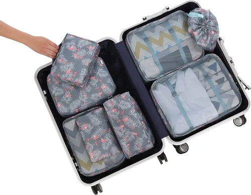 Vista 7 de BAGAIL - Conjunto de 7 u 8 bolsas y maletines organizadores de equipaje ideales como accesorios de viaje