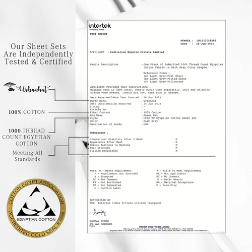 Vista 140 de URBANHUT Juego de sábanas de algodón egipcio de 1000 hilos tamaño completo, 4 piezas, suaves y transpirables, sábanas de hotel de lujo que se