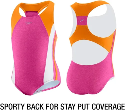 Vista 4 de Speedo Infinity Splice - Traje de baño de una pieza y con tirantes gruesos para niña