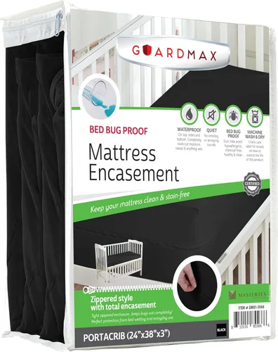 Vista 88 de Guardmax Funda de colchón de punto con cremallera, tamaño Queen, impermeable y a prueba de chinches, ropa de cama cómoda, suave y silenciosa