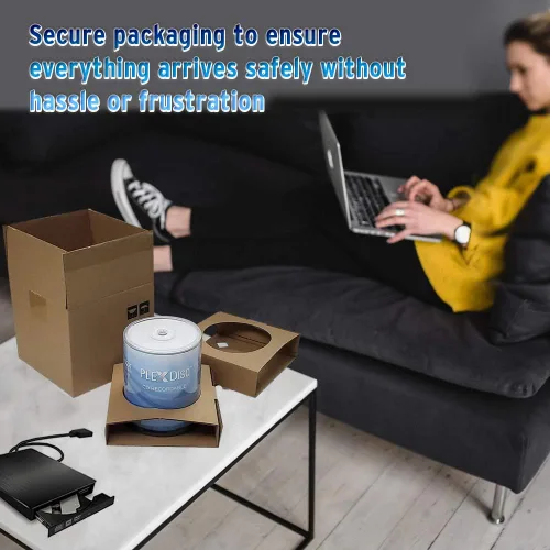 Vista 3 de PlexDisc CD-R 700MB 80 Minute 52x Recordable - Paquete de 100 cajas para pasteles (FFP) 631-805-BX, 100 discos