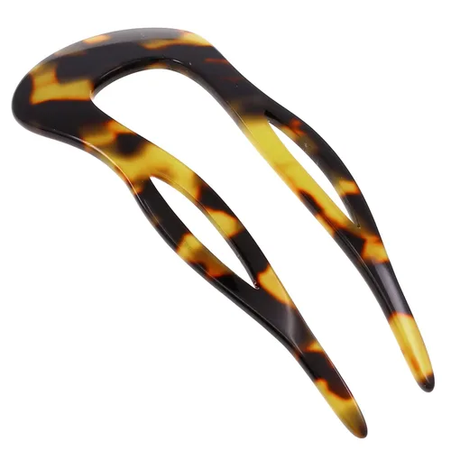 Vista 17 de Camila Paris CP3096 - Pinzas para el cabello con forma de U, color beige, ondulado, para niñas, soporte para moño, flexible y duradero, para mujer