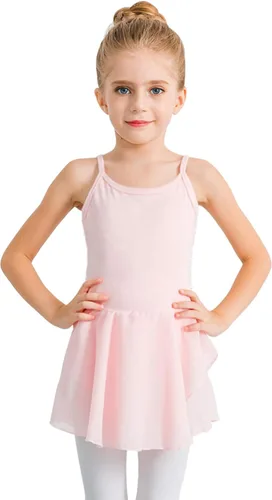 Stelle - Vestido de bailarina para niña, con leotardo, estilo canesú, para gimnasia o ballet (para niñas pequeñas y grandes)