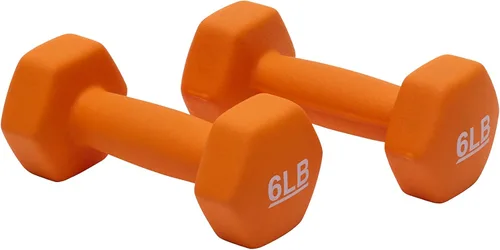 Vista 11 de Amazon Basics - Mancuerna de entrenamiento de fácil agarre, con revestimiento de neopreno, disponibles en varios juegos y pesos