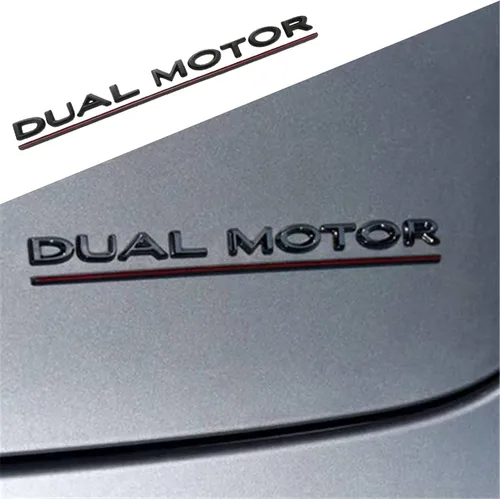 Vista 11 de YHCDSEA Emblema de doble motor para decoración a cuadros compatible con Tesla Model 3 Y X S accesorios (A-Plaid)