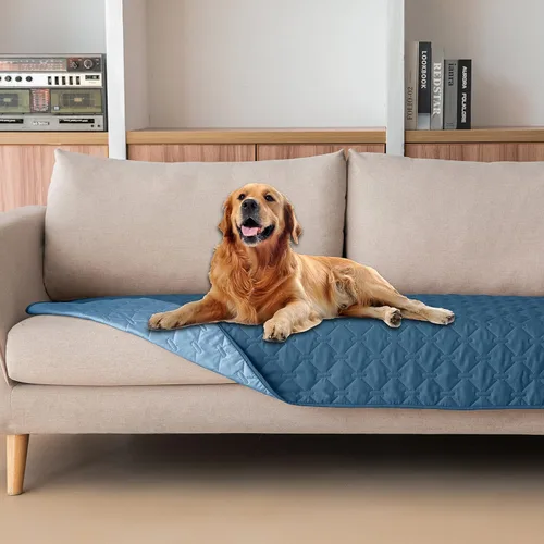Vista 58 de gogobunny - Manta para perros y gatos 100% impermeable y de doble cara, funda suave para cama de mascotas, reversible, protege muebles, carbón