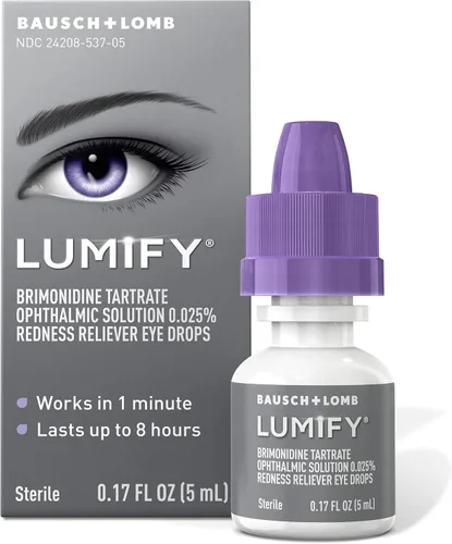 Vista 2 de LUMIFY Gotas para los ojos para aliviar el enrojecimiento de 0.17 onzas líquidas (0.2 fl oz) y gotas para los ojos aliviadoras del enrojecimiento