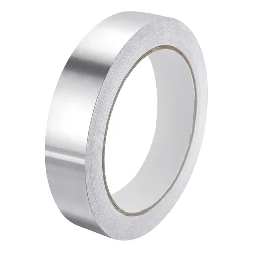 Vista 8 de MECCANIXITY Cinta de papel de aluminio, cinta de aluminio de 0.59 pulgadas x 65 pies (3.5 mil), cinta HVAC de alta temperatura, cinta de aluminio