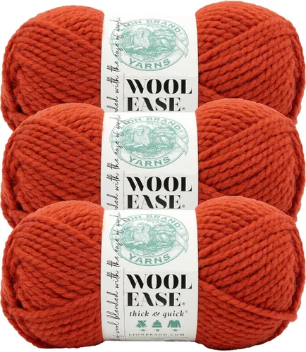 Vista 79 de Lion Brand Yarn - Ovillo de lana Wool-Ease Thick & Quick color fuerza aérea