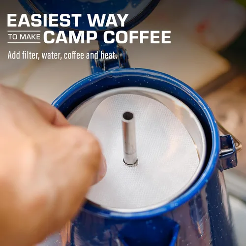 Vista 5 de COLETTI Filtros de café Percolator - Filtros de café de disco para percoladoras - Para cafeteras Bozeman, Butte y Scoutmaster - Perfectamente PAPEL