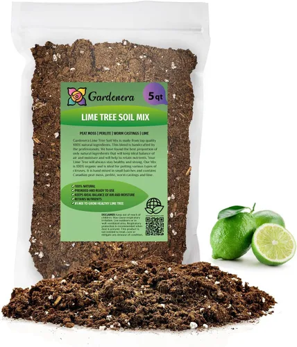 Vista 8 de Gardenera 's Premium Lime Soil Mix - Ideal para macetas, plantar y trasplantar tus árboles de cítricos [bolsa de 1 cuarto de galón]