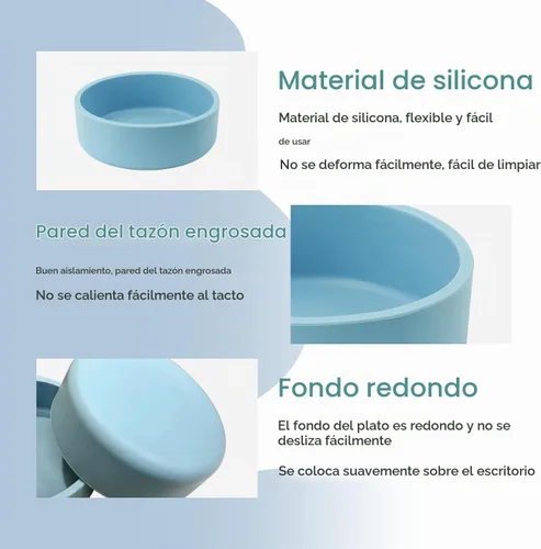 Vista 3 de Molde de silicona para freidora de aire, paquete de 3 tazas de huevo reutilizables para freidora de aire, horno y microondas, silicona, apto