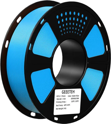 Vista 26 de Geeetech - Filamento PLA de 0.07 pulgadas, filamento de seda de bicolor, consumo dicromático de coextrusión brillante, 2.2 libras, 1 carrete