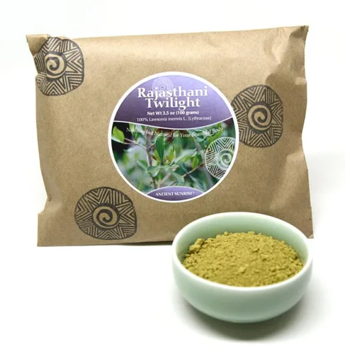 Ancient Sunrise Rajasthani Crepúsculo Henna Natural Henna en polvo para el cabello, tinte para el cabello de henna roja, 3.53 oz