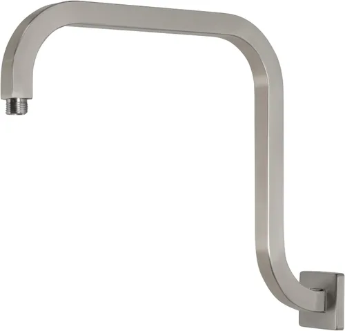 Vista 9 de PHASAT Extensión de brazo de ducha de 16 pulgadas, brazo de ducha en forma de S con brida, brazo de ducha de acero inoxidable 304 de altura alta