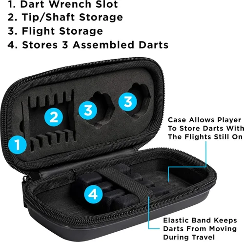 Vista 7 de Viper Astro - Juego de dardos de punta suave de 80% tungsteno con estuche