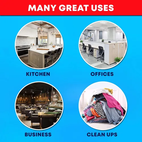 Vista 8 de Bolsas de basura transparentes de 95 a 100 galones resistentes MegaPack 78 bolsas Bolsas de basura extragrandes de 95 a 96 galones, bolsas