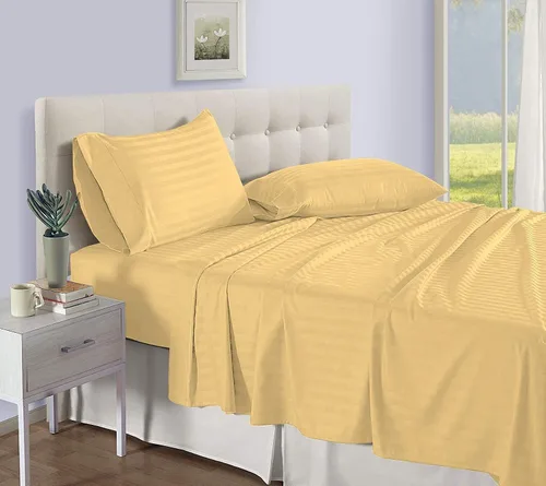 Vista 10 de Juego de sábanas para cama de agua, 600 hilos, 100% algodón, tamaño Queen, juego de sábanas de 4 piezas, bolsillo profundo de 12 pulgadas