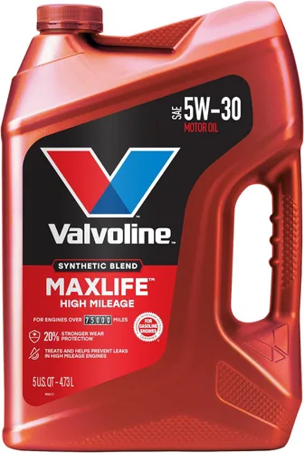 Vista 68 de Valvoline - Aceite de alto millaje 150 K con MaxLife Plus Technology, SAE 5W-20, 1 cuarto de galón