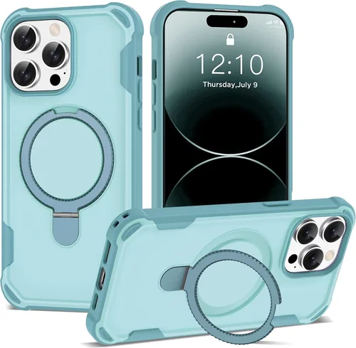 Vista 22 de Funda compatible con iPhone 11 de 6.1 pulgadas con soporte de anillo magnético [protección militar contra caídas] [compatible con MagSafe] Funda a