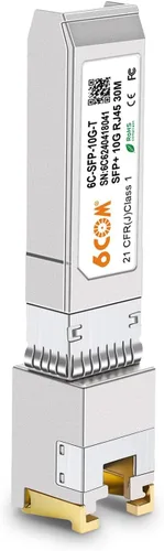 Vista 8 de Transceptor SFP+ 1.25G/2.5G/5G/10GBase-T, módulo de cobre 10G SFP+ a RJ45, CAT.6a/7, hasta 98.4 ft, para Cisco SFP-10G-T-S, Ubiquiti