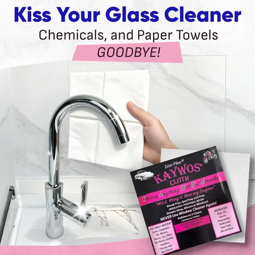 Vista 5 de Zezo-Fiber - Paños de limpieza de microfibra altamente absorbentes para automóviles, cocina, vidrio y superficies automotrices, trapos de limpieza