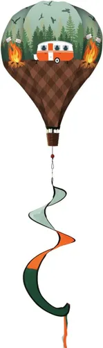 Camping Deluxe Everyday Globo de Aire Caliente Windsock Wind Twister 54" x 12" Briarwood Lane