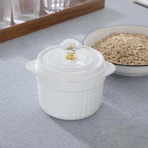 Vista 6 de Contenedor de grasa de tocino con tapa de cristal y colador, contenedor de cerámica de 17 onzas para almacenamiento de aceite para freír