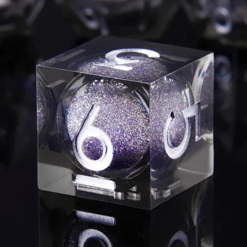 Vista 27 de YEMEKO Beholder's Dargon Eye DND - Juego de dados de ojo de gato con núcleo líquido, borde afilado, hechos a mano para Dungeons and Dragons Ttrpg