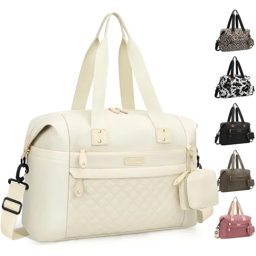 Vista 21 de Pritent Bolsa de Pañales Tote - Bolsas de Pañales para Bebé con Estuche para Chupete, Correas para el Hombro, Clips para Cochecito, Bolsa Grande