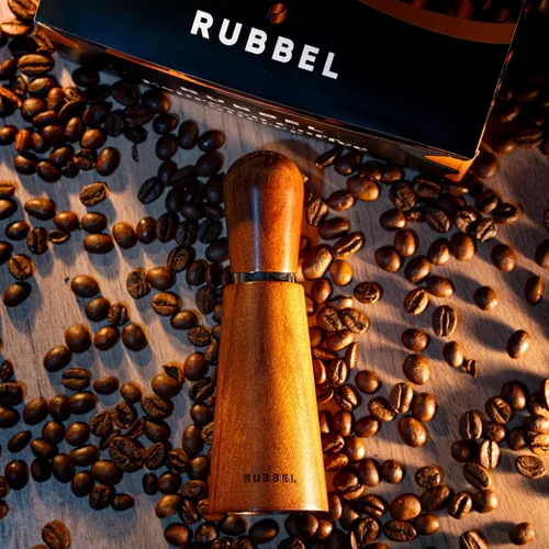 Vista 6 de WDT Tool Espresso - Agitador de café espresso profesional - Acero inoxidable 8 agujas 0.014 in - Mango de madera natural tipo aguja - Soporte