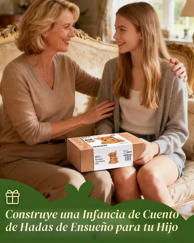 Vista 4 de Rolife DIY - Kits de casa de hadas en miniatura del bosque - Casa del árbol de cuento de hadas
