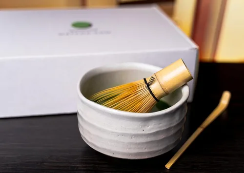 Vista 4 de Paquete completo de palitos de matcha y juego completo de té Matcha