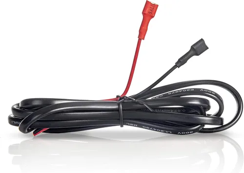 Vista 3 de Cable conector de batería de 6V/12V, 5 pies de largo, con terminales de tipo F1 de conexión/desconexión rápida rojo y negro, conectores de batería