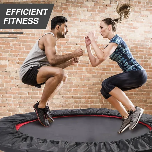 Vista 3 de Rebounder Trampoline for Adults, 40"/50" Foldable Spring Fitness Trampoline - 450 lbs Capacity, Quiet & Stable Indoor/Outdoor Exercise Equipment for