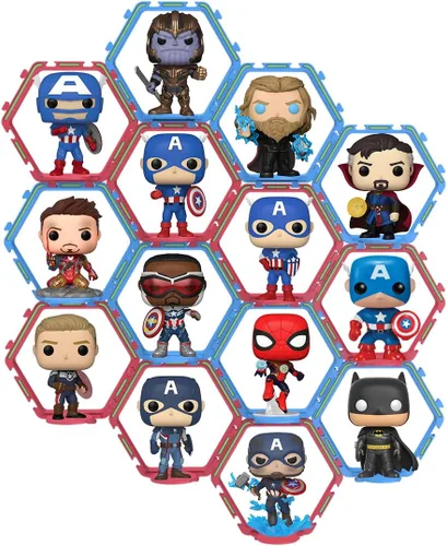 YODAR - 14 estantes elevadores para figuras Funko POP, estantes flotantes para organizador y decoración, expositores para Funko, brillando por la
