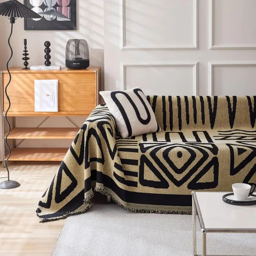 Vista 37 de VClife - Funda para sofá de 2 plazas o modular, de felpilla, lavable, apta para mascotas y perros, protectora, con borlas, azul, 71 x 118 pulgadas