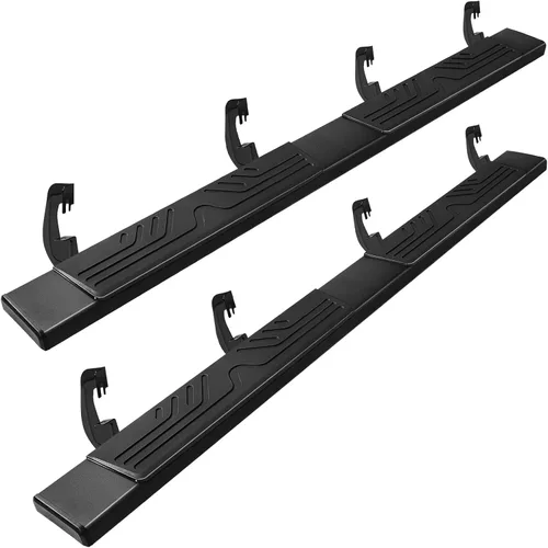 Vista 15 de PZ - Estribos de 6" para cabina de 2 filas para Chevy Silverado/GMC Sierra 1500 2007-2018, 2007-2019 para 2500HD 3500HD, barras laterales Nerf